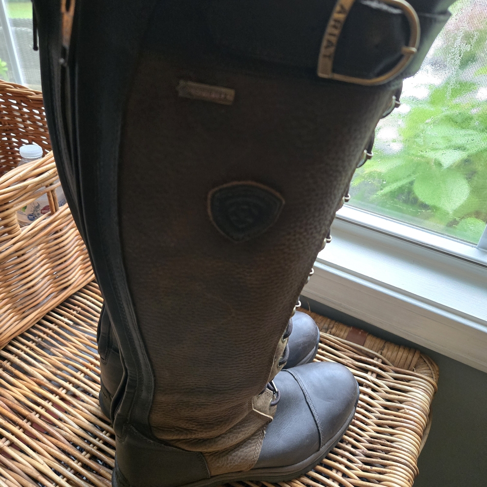 Ariat Brown Lace-Up Women's Boots - Picture 8 of 9